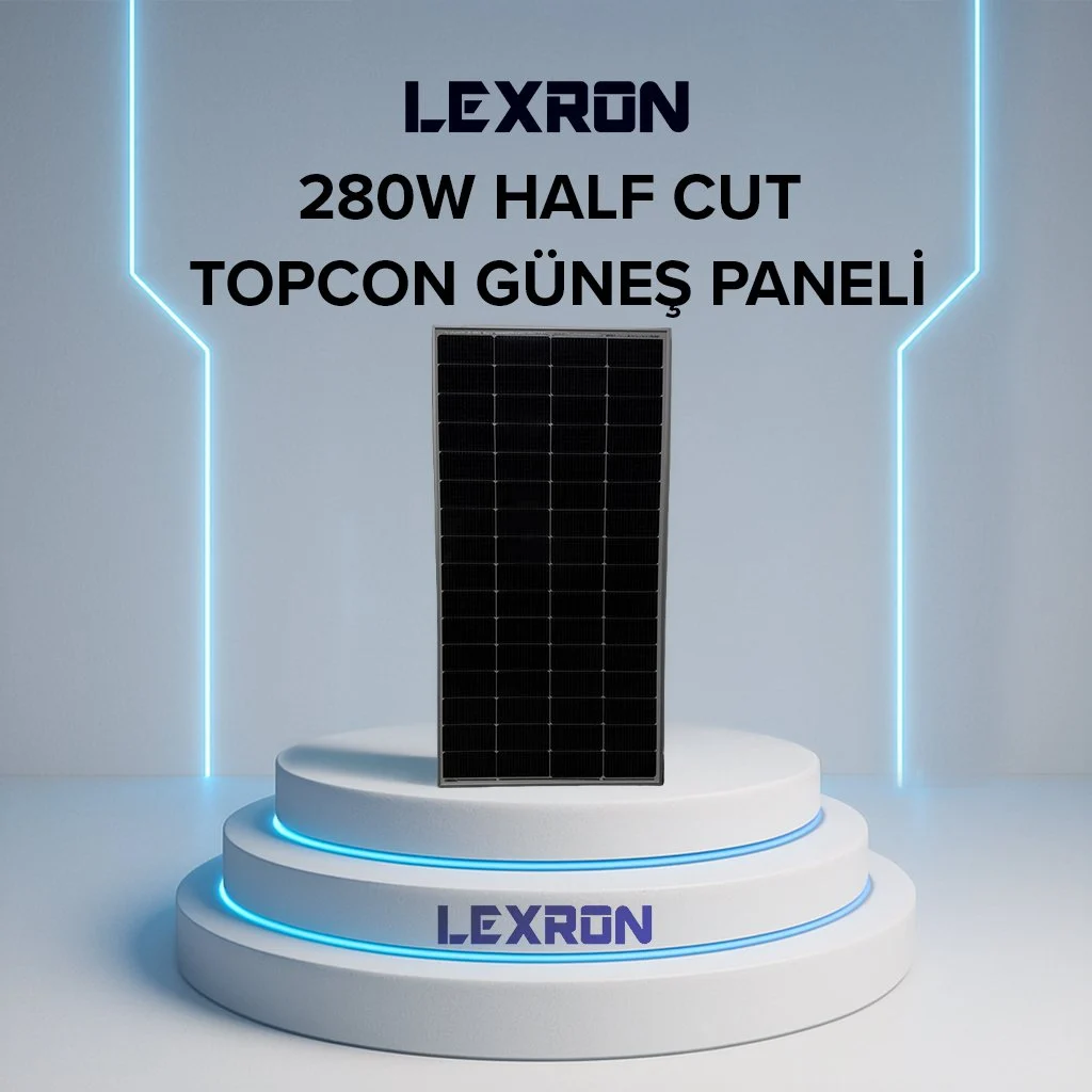 280W HALF-CUT TOPCON MONO GÜNEŞ PANELİ
